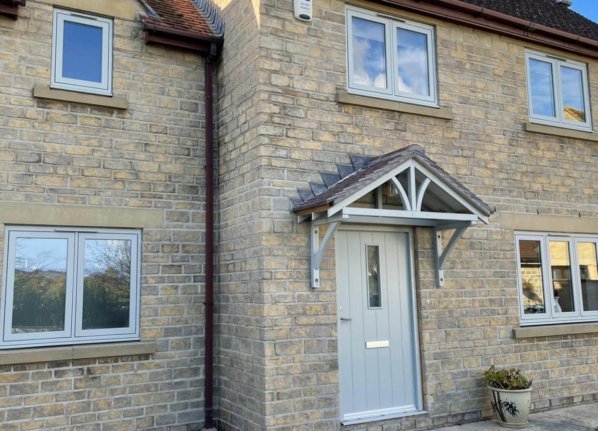 flush casement windows with double glazing installed in a house