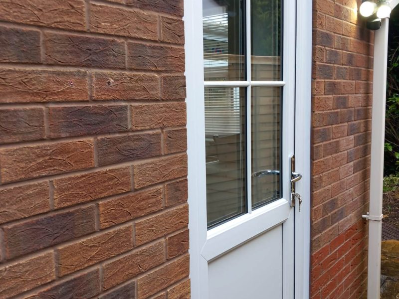 white upvc front door