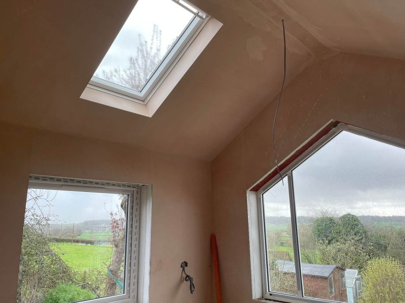 interior view of a roof window