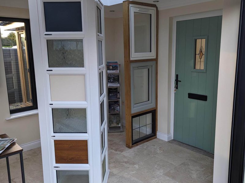 interior view of the DL Windows showroom