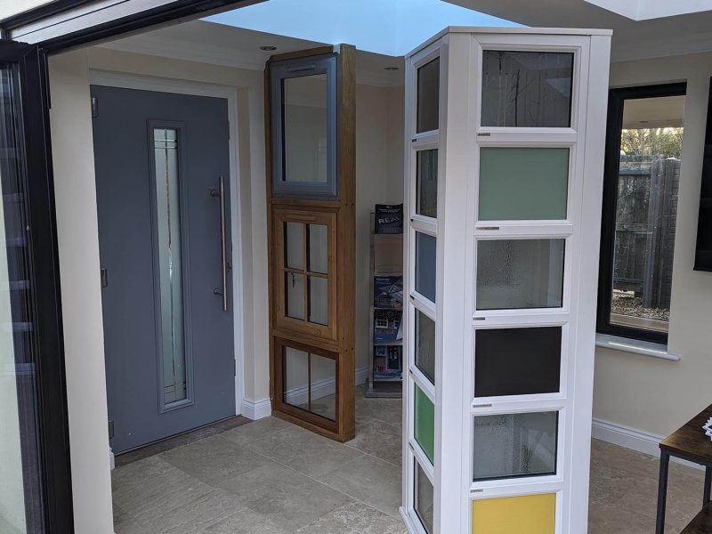 interior view of the DL Windows showroom