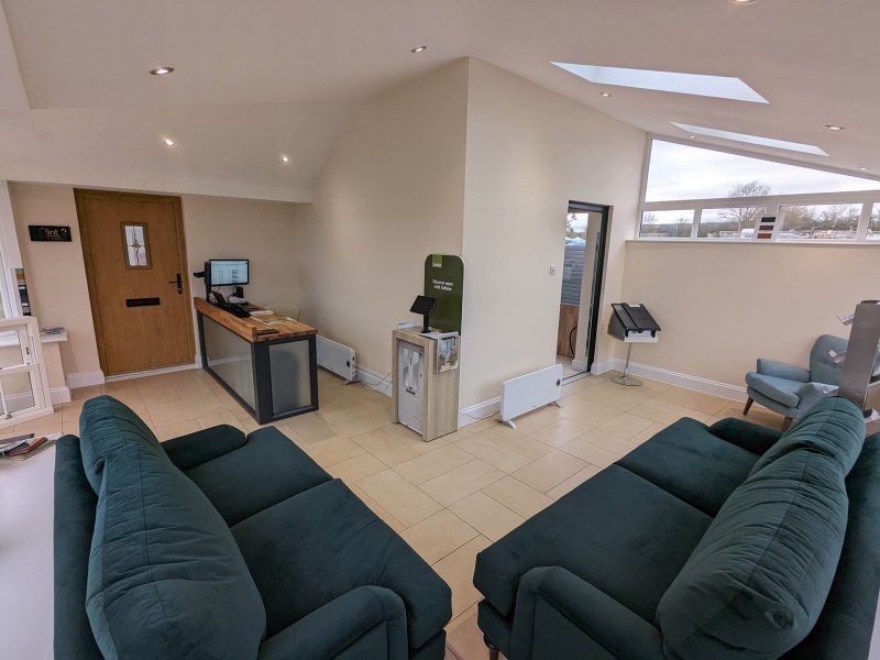 two large sofas in a modern house