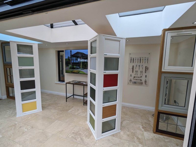 interior view of the DL Windows showroom