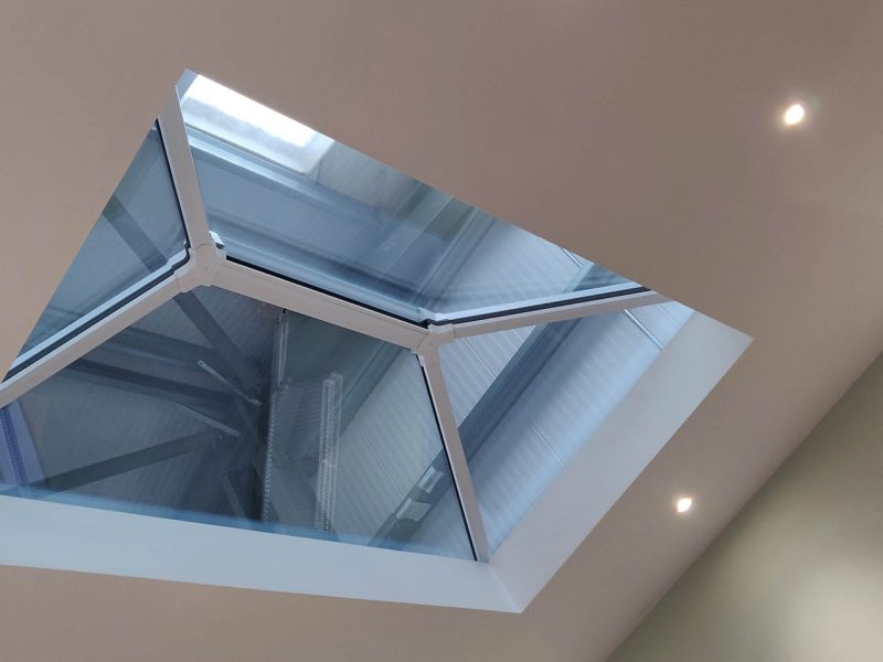 roof lantern inside the DL Windows showroom