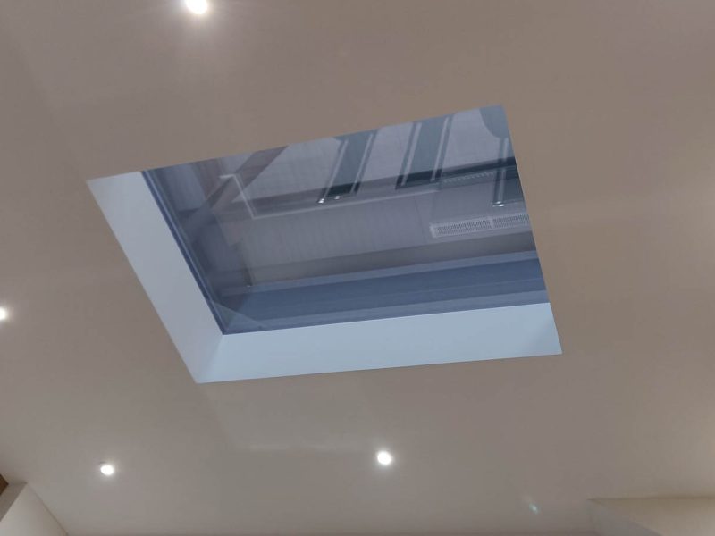 view from below of a roof lantern